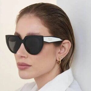 Prada PR14WS 09Q-5S0 Black & White Women Sunglasses